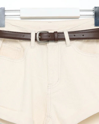 Belted shorts