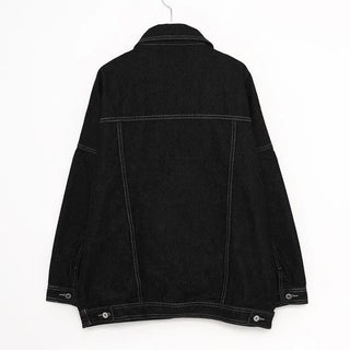Oversized pocket denim jacket