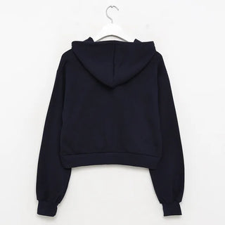 68 Patch Cropped Hoodie
