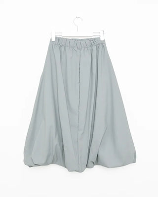 Elastic waist balloon nylon skirt