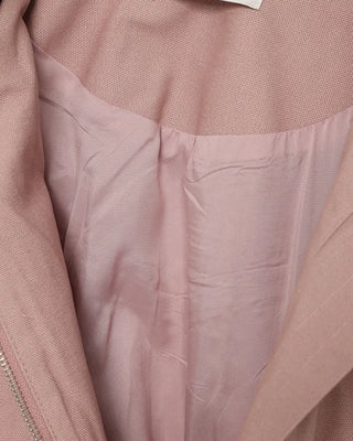 Slash pocket two-tone double-zip jacket