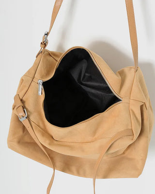 Big Square Suede Shoulder Bag