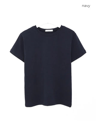 Round neck half-sleeve T-shirt