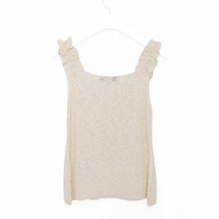 Frilled Sleeveless Knit