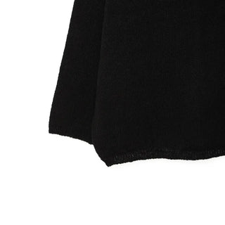 Half-open button knit