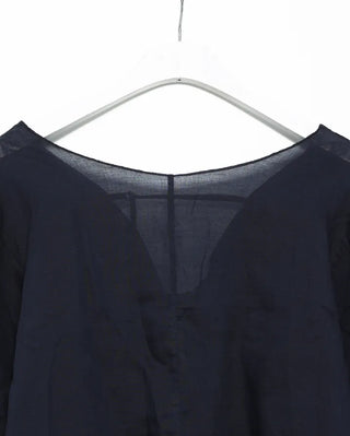 2-Way Center Seam Strap Linen Blouse