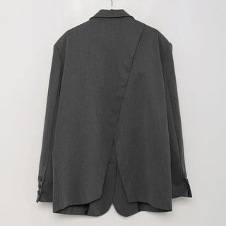 Back-slit oversized blazer