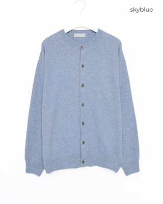 Basic round-button cardigan