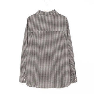 Checked collar shirt
