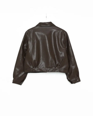Crop Leather Jacket