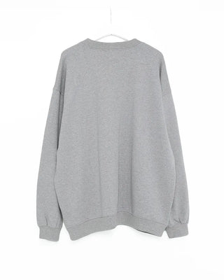 Henley neck sweatshirt
