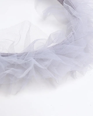 Organza Gathered Pearl Tote Bag
