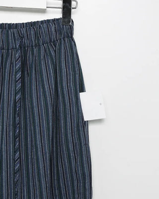 Slit Multi-Stripe Wide Easy Pants