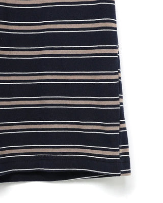 Colored striped short-sleeved T-shirt