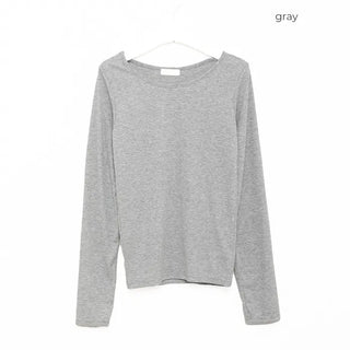 Ribbed long-sleeve T-shirt