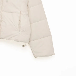 Cropped hooded jacket