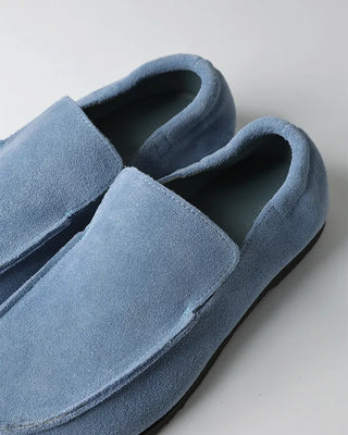 Suede square loafers