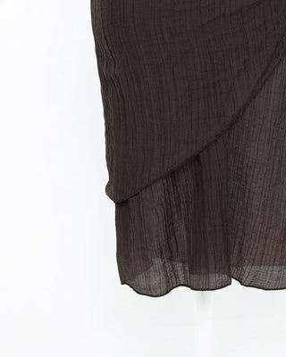 Scarf set sheer layered dress