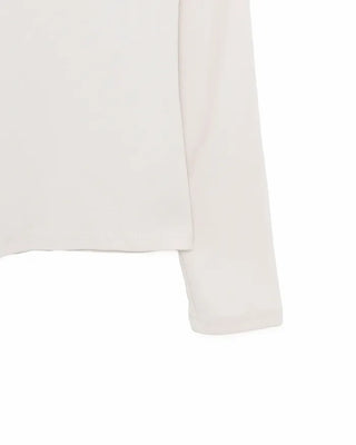 Slashed Neck Long T-Shirt