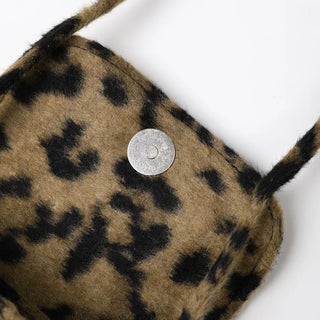 Leopard print mini crossbody bag