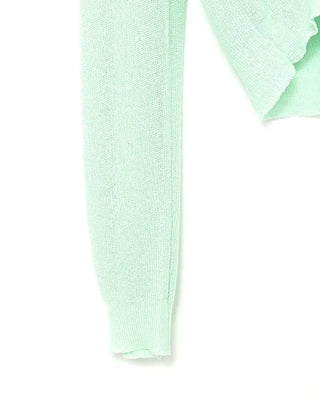 Sheer cropped cardigan