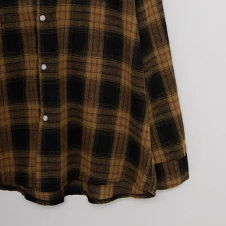 (Unisex) Oversized Check Shirt