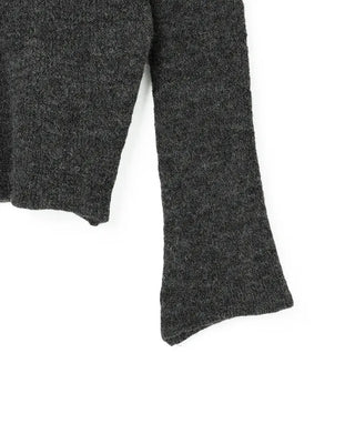 Mohair Mix Long Flare Sleeve Knit