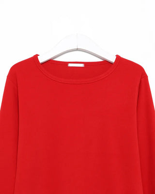 Scooped Neck Fleece Long T-Shirt