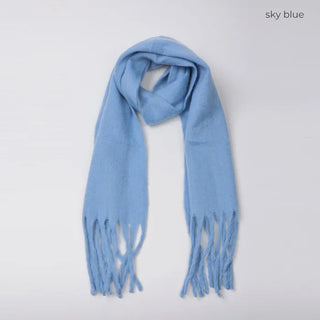 Plain Long Hairy Scarf