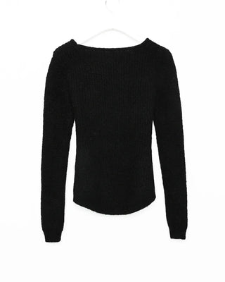 Back ribbon detail knit