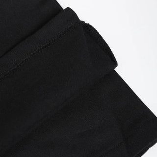 Pleated skirt, elastic waist pants