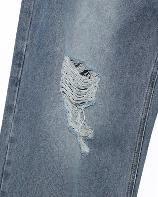 Vintage distressed denim pants