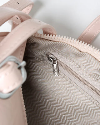 Faux leather buckle shoulder bag
