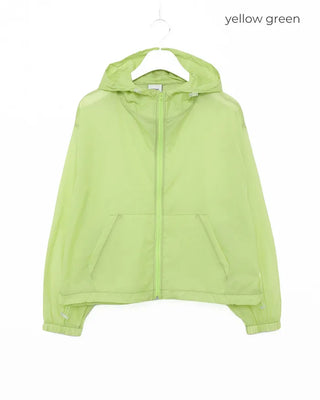 See-through semi-cropped windbreaker