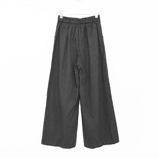 Striped wide slacks