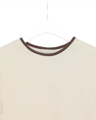 Two-tone ringer neck T-shirt