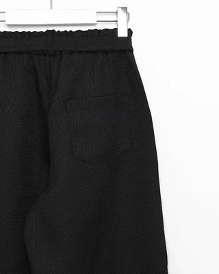 Belted Elastic Waist Tweed Wide Pants