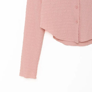 Asymmetrical Cropped Color Cardigan