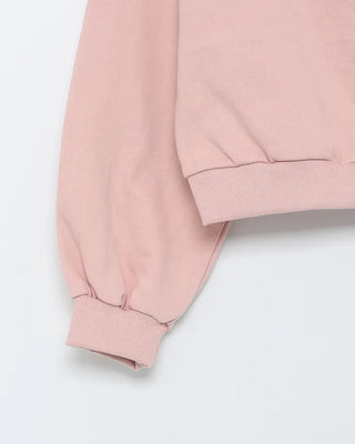 Off-shoulder loose sweatshirt