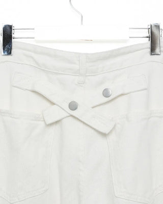 Back-belt wide-leg pants