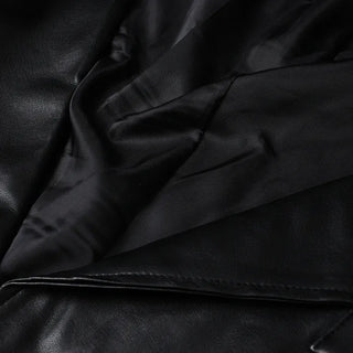 Half leather jacket