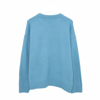 Loose-fit round knit