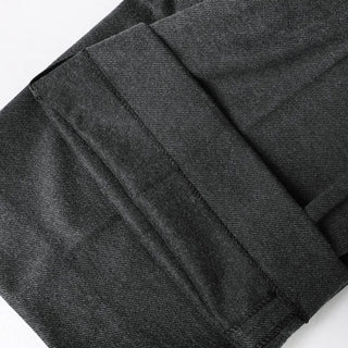 Wide-leg slacks with elastic waistband