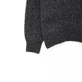 (Unisex) Melange Natural Round Knit