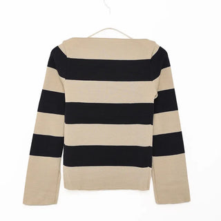 Boat neck knit