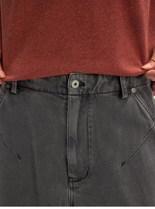 [Monterest] Washed Multi-Pocket 3D Cut Work Shorts