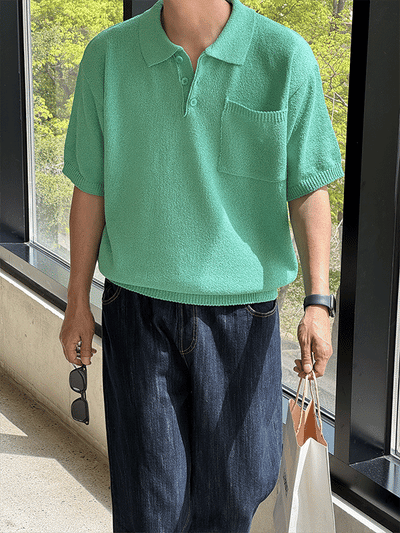 Noel Boucle Pocket Collar Knit