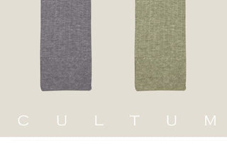 [CULTUM] Striped Mercerized Cotton Business Crew Socks