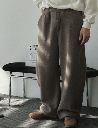 Warm Heavy Fleece Elastic Pants (4 colors)