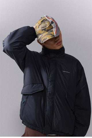 [Monterest] Water-Resistant Stand Collar Padded Jacket